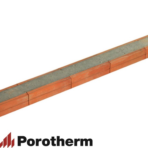 Керамический блок перемычка керамическая POROTHERM 120/65 П-образная красный 1000*120*65мм М100кг/см2 Wienerberger (Porotherm)