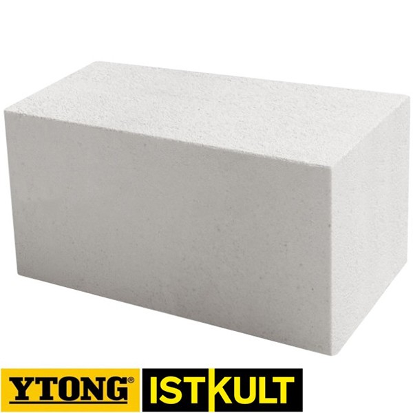 Блок газобетонный Ytong (Istkult) стеновой D500кг/м3 625*375*250мм В3,5