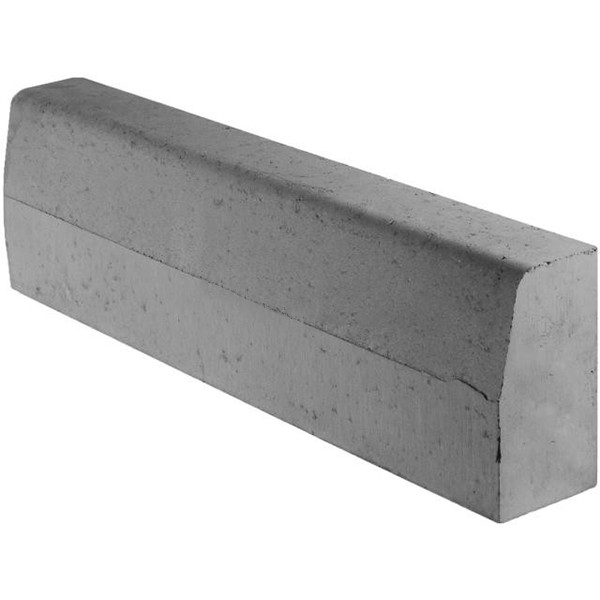 Камень бордюрный БР-100.30.15 Серый основа - серый цемент 1000*300*150мм BRAER