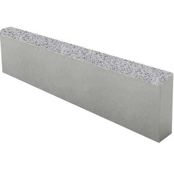 Камень садовый Bianco Nero верхний прокрас на белом цементе с декоративным заполнителем основа - серый цемент 1000*200*80мм Steingot