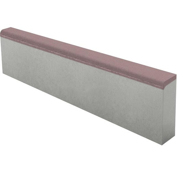 Камень бордюрный БР100.20.8 Гладкий Коричневый верхний прокрас на сером цементе основа - серый цемент 1000*200*80мм Выбор
