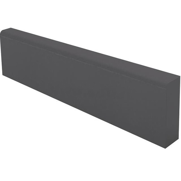 Бортовой камень тротуарный БР 50.20.8 Черный полный прокрас на сером цементе основа - серый цемент 500*200*80мм Нобетек
