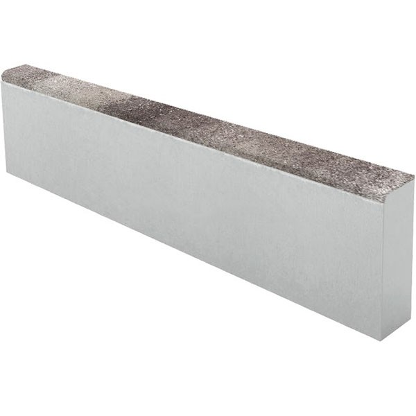 Камень бордюрный БР100.20.8 Листопад Хаски гранит верхний прокрас на белом цементе с декоративным заполнителем основа - серый цемент 1000*200*80мм Выбор