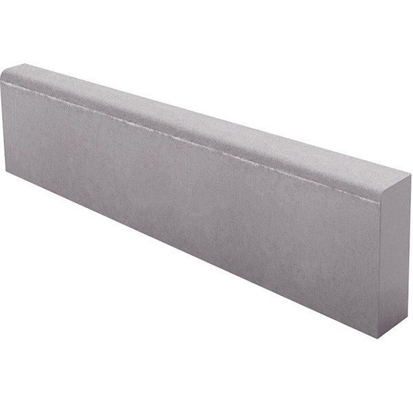 Бордюр тротуарный Коричневый полный прокрас на сером цементе основа - серый цемент 1000*200*80мм Лидер 40
