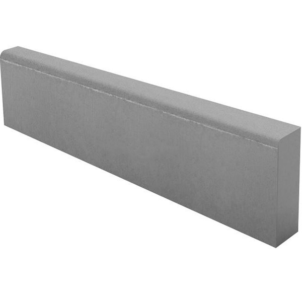 Бордюр тротуарный Серый основа - серый цемент 1000*200*80мм Лидер 40