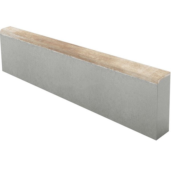 Камень садовый Травертин верхний прокрас mix основа - серый цемент 1000*200*80мм Steingot