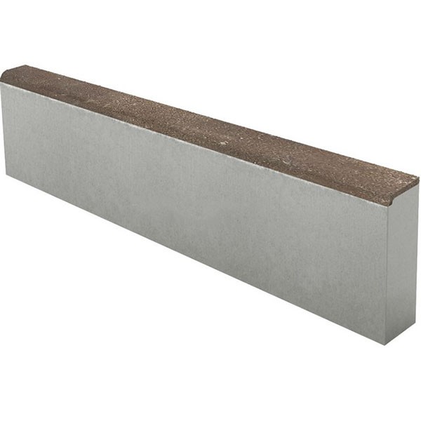 Камень садовый Stein Brown верхний прокрас mix основа - серый цемент 1000*200*80мм Steingot