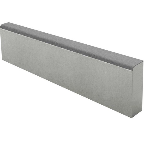 Камень бордюрный БР-100.20.8 Серый верхний прокрас на сером цементе основа - серый цемент 1000*200*80мм BRAER