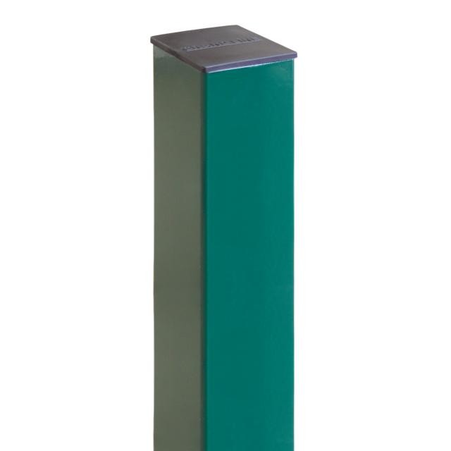 Столб с заглушкой 1.5м 62*55 1.4мм Оцинкован+порошковый окрас RAL 6005 (зеленый) Grand Line