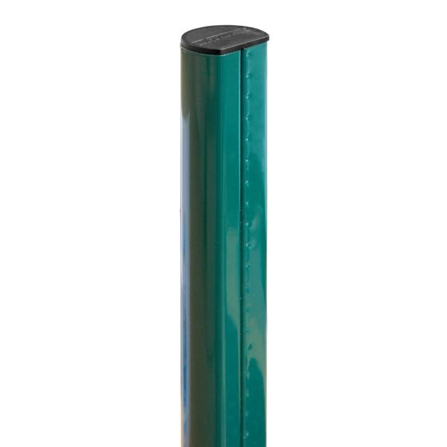 Столб с заглушкой 2.5м d 51 1.2мм Оцинкован+порошковый окрас RAL 6005 (зеленый) Grand Line