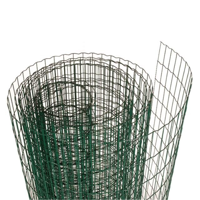 Сетка заборная сварная Лепсе сталь с ПВХ зеленый 50х100х 2.2мм 2х 20м рулон ТУ