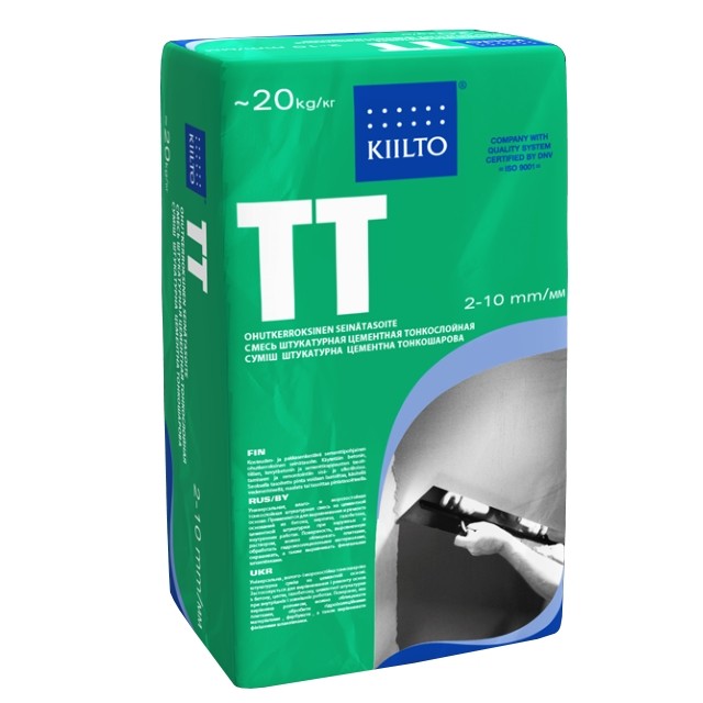 Штукатурка цементная Kiilto TT серый 20кг