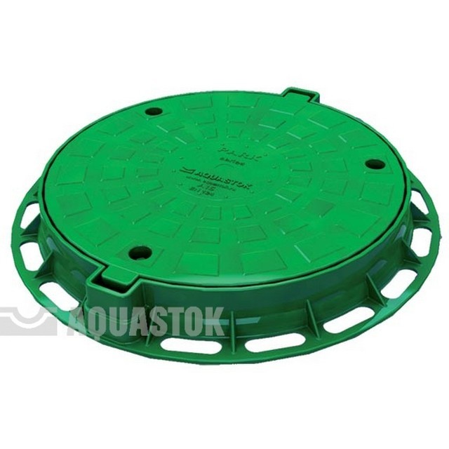 5642 Люк пластик PARK PLASTIK d624xh80мм Зеленый А15 Aquastok