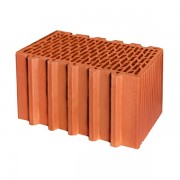 Керамический блок теплая керамика 10,7 NF LUX красный рифленый рабочий размер 380мм 250*380*219мм М150кг/см2 пустотелый Гжель