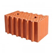 Керамический блок теплая керамика TermoCode 12,3 NF красный рифленый рабочий размер 440мм 250*440*219мм М150кг/см2 пустотелый Гжель