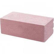 Кирпич облицовочный торцевой розовый рельефный 250*95*88мм М150кг/см2 полнотелый Бор