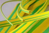 Трубка термоусаживаемая ТУТнг-12-6 желто-зеленая (100м-рул) (КВТ)