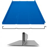 Фальцевая панель двойной фальц Line 625/550мм Satin 0.5мм RAL 5005 (синий) Grand Line
