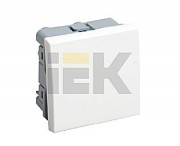 Выключатель проходной (переключатель) одноклавишный на 2 модуля. ВК4-21-00-П - CKK-40D-PO2-K01 - ИЭК