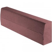 Камень дорожный Красный с/ц полный прокрас на сером цементе основа - серый цемент 1000*300*150мм Фабрика Готика