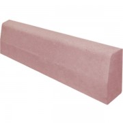 Бордюр дорожный Красный полный прокрас на сером цементе основа - серый цемент 1000*300*150мм Лидер 40