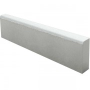 Камень бордюрный БР-100.20.8 Белый верхний прокрас на белом цементе основа - серый цемент 1000*200*80мм BRAER