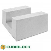 Блок газобетонный Cubi Block п-образный D500кг/м3 500*400*250мм В2,5